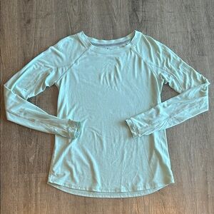 Freefly Light Green Long Sleeve Top size small